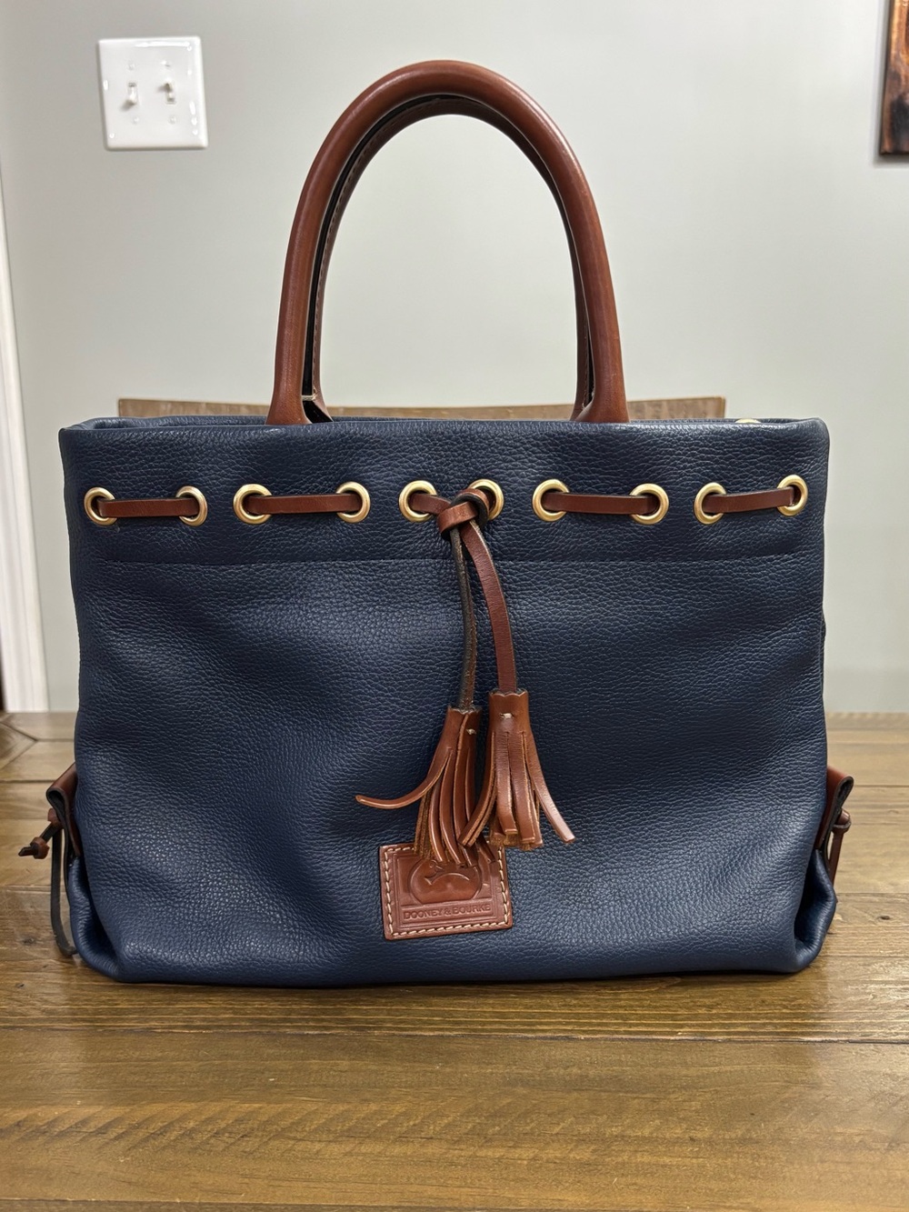 Dooney & Bourke Pebble Grain Tassel Tote